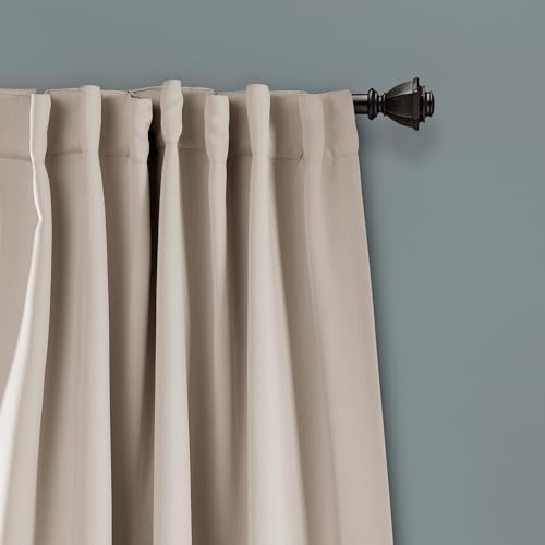 Lush Decor Insulated Back Tab Room Darkening Window Curtain Panels