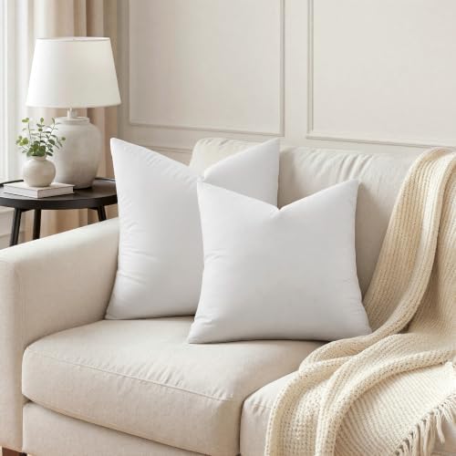 MIULEE 20x20 Pillow Inserts, Premium Feather and Down Pillows Pack of