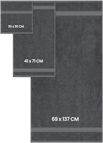 Bulk 64-Pack Hotel & Spa Towel Set, Commercial Grade Shower Towel