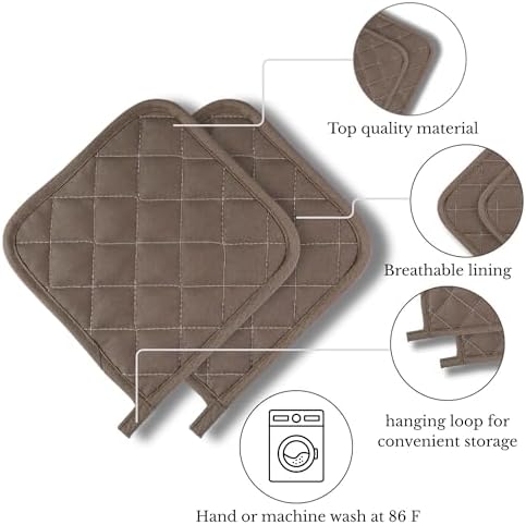 Pot Holders for Kitchen - (2 Pieces) - Heat-Resistant - 482°F - Cute