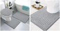Arotive Chenille Bath Rugs Bundle - 4 Pcs Set: 2 Shaggy Soft Chenille