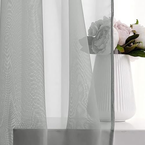 2 Panels Sheer Curtains for Bedroom,Window Sheers Window Drapes