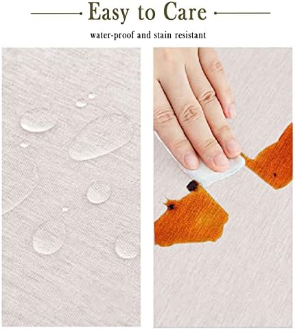Jeloris Round Waterproof Tablecloth Spill-Proof and Stain Resistant