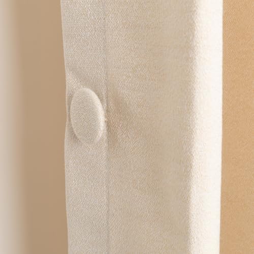 LUSTROWIN Pinch Pleated Curtains 108 Inch Long for Living Room, Light