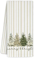 Vintage Christmas Tree Kitchen Towels, Christmas Bathroom Decor