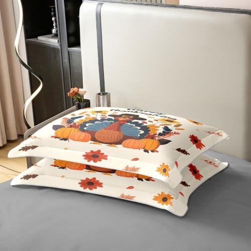 Manfei Cartoon Autumn Kids Bedding Set King Size 100% Cotton,Pumpkin
