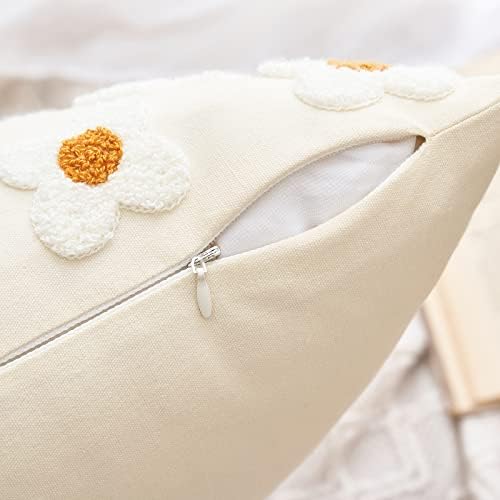 EMEMA Decorative Throw Pillow Covers Sun Flower Jacquard Pillowcase