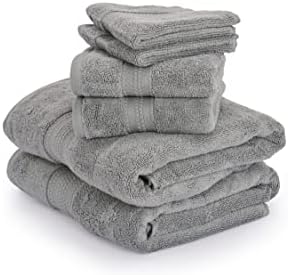 Starleads Luxurious 100% Hygro Cotton 6 Piece Towel Set | Quick Dry