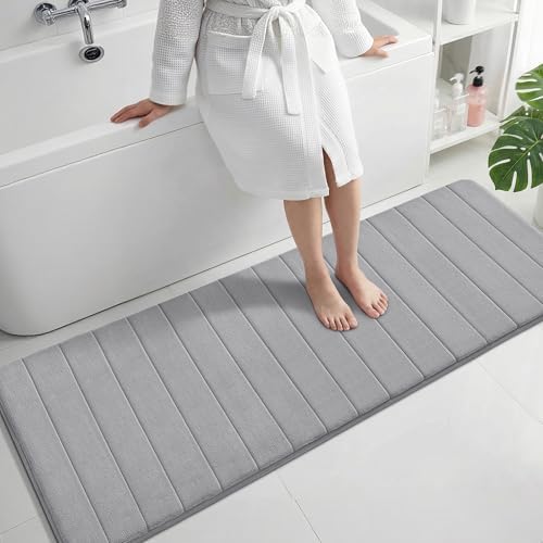 Yimobra 60"x24" Extra Long Memory Foam Bath Mat, Super Soft Bath Rug