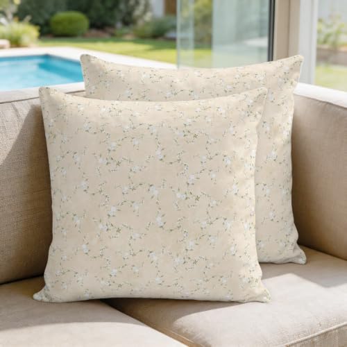 20 x 20 Pillow Covers Set of 2, Florals Decorative Throw Pillowcases