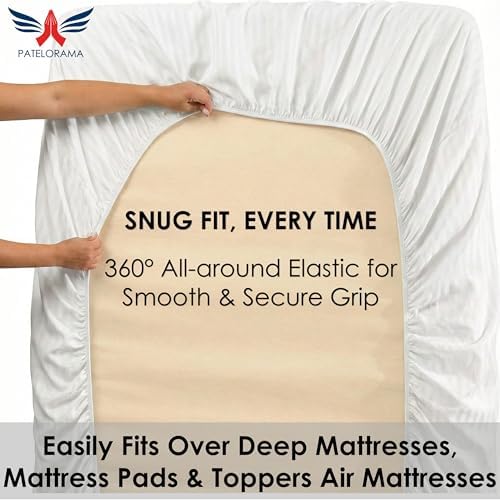 6-Piece Full- 54" x 75" Size 800 Thread Count 100% Egyptian Long