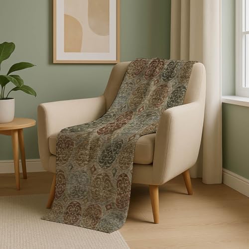 Addison Rugs ASB738 Taupe 50" x 70" Oversized Sherpa Throw Blanket