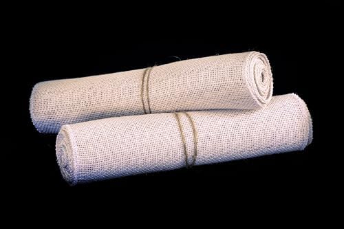 MDS® Pack of 10 Natural Burlap Table Runner, 12 x 108 Inch, Jute