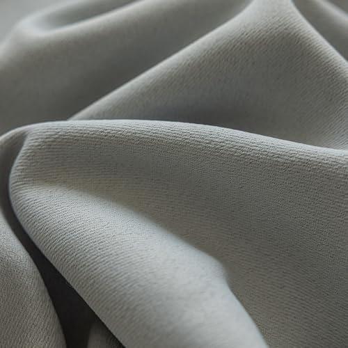 ENJOYBRIDAL Light Grey 63 Inch Curtains for Bedroom Semi Blackout