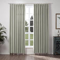 ChadMade Soft Linen Textured Curtain Decorative Window Treatment, Room