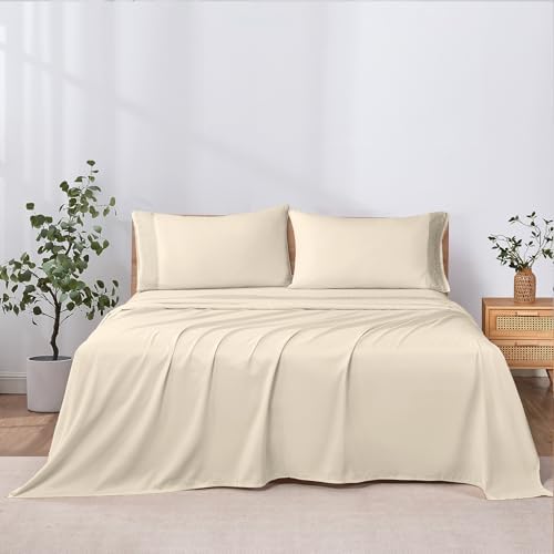 Modern Threads 4 Piece Microfiber Sheet Set – Soft Cooling Bed Sheets