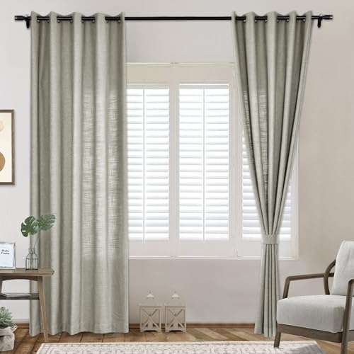 Frelement Light Filtering Privacy Protection Curtains for Living Room