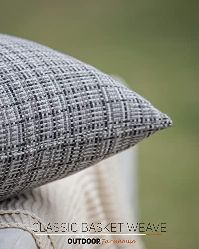 HPUK Outdoor Throw Pillow Covers 18x18 Inch, Waterproof, Set of 2