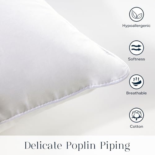 Phantoscope Throw Pillow Insert with 100% Cotton Cover, 18x18 Inch