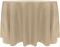 Ultimate Textile 90-Inch Round Damask Tablecloth, Sand
