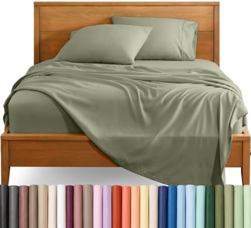 Bare Home Full Sheet Set - 1800 Ultra-Soft (Full, Sage)