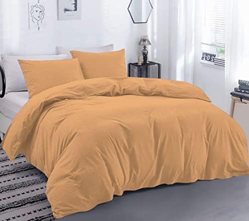 Duvet Cover Set 3 Piece with Zipper & Corner Ties 100% Egyptian Cotton