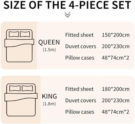 MZP Duvet Cover Queen Size Reversible Floral Duvet Cover Set with