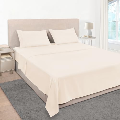 Mejoroom Full Size Sheet Set - Soft Microfiber Bed Sheets - Deep