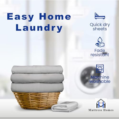 King Size Flat Sheets Only- Hotel Quality Luxury Single Wrinkle Free &