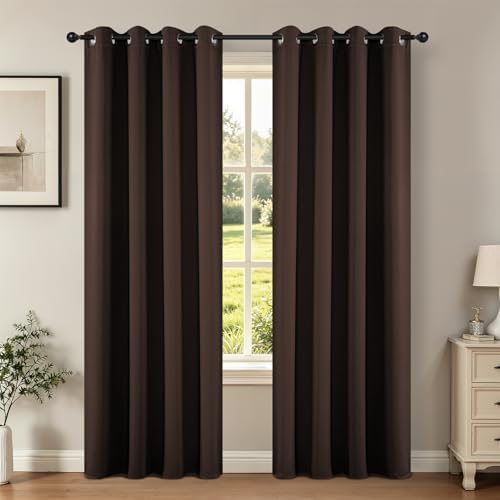 Joydeco Blackout Curtains 120 inches Long 2 Panels Set, Thermal