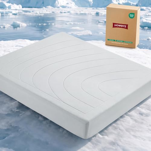 HOMBYS Cooling Mattress Pad Queen for Hot Sleepers with Breathable