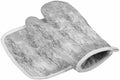 Quilted Cotton Terry Cloth Oven Mitt, Pot Holder Gray Forest Art