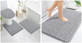 Arotive Chenille Bath Rugs Bundle - 4 Pcs Set: 2 Shaggy Soft Chenille