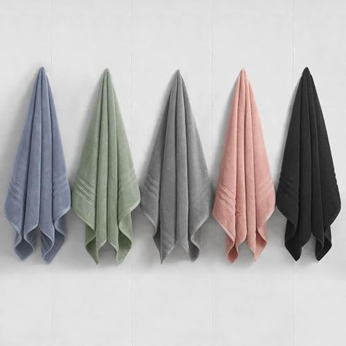 Nine West Sofia Bath Towel 6-Piece Set Peach Beige 100% Cotton Bath