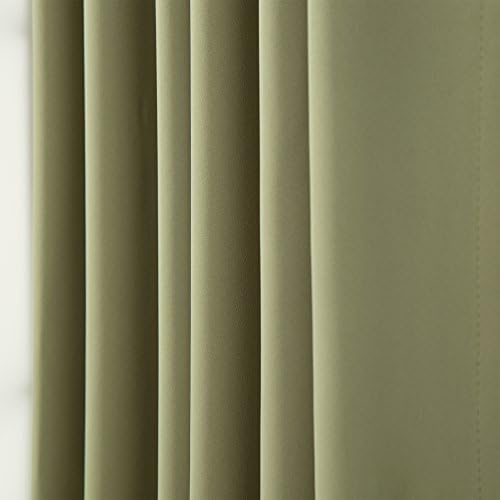 Home Fashion Premium Thermal Insulated Blackout Curtains - Back