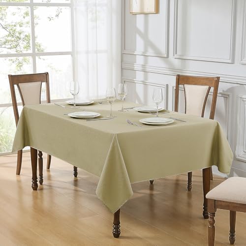 VidaFete Luxe Series 150GSM 52x70 Faux Linen Rectangle Tablecloth