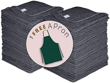 WASHCLOTH Soft Cotton Towels 11"x11" Grey - (50 Pack) with 1 Free