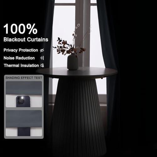 Fcosie Tall Velvet 100% Black Out Curtains 120 In Length / 9 10 12 14