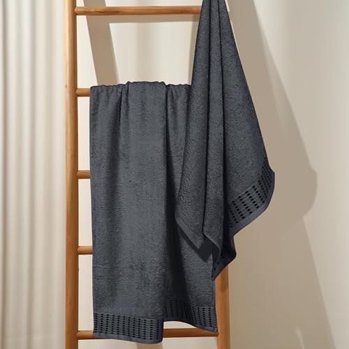 BELIZZI HOME Cotton 2 Pack Oversized Bath Towel Set 28x55 inches