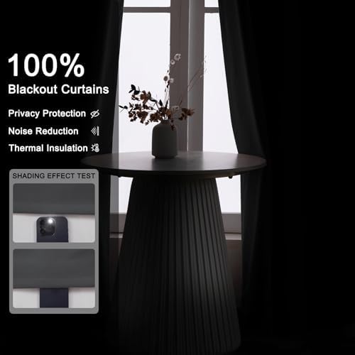 Fcosie 52" Wx120 L 100% Blackout Velvet Drapes with Silver Grommets