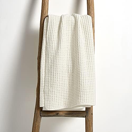Levtex Home - Mills Waffle - Throw - Cream Cotton Waffle - Throw Size