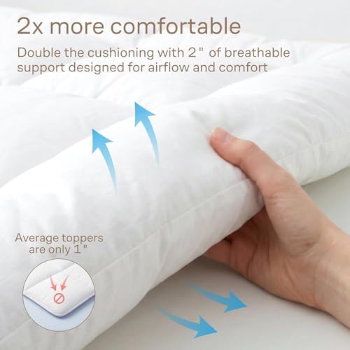 Ultra Soft & Cooling Mattress Topper - Queen Size