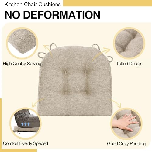 Tromlycs Chair Cushions for Dining Chairs Kitchen Seat Cushions Room
