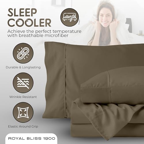 Full Size Bed Sheets - 4Pcs Bed Sheets Full Size Set, Deep Pocket