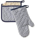 Williams-Sonoma Bay Stripe Oven Mitt & Potholder Set, Navy Blue