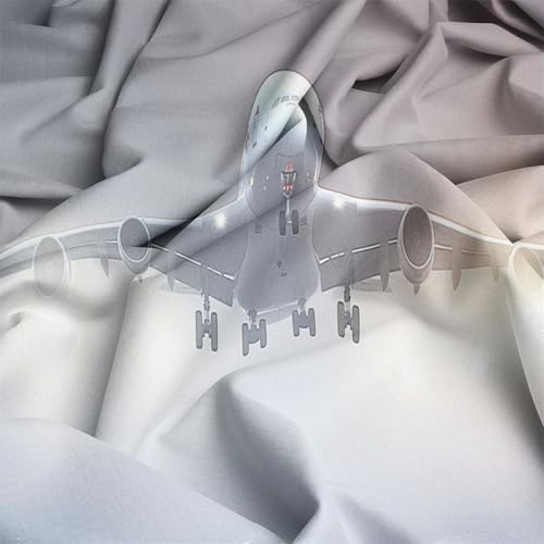 3 Piece Duvet Cover Set, King Printed Duvet Cover, Neutral Gray