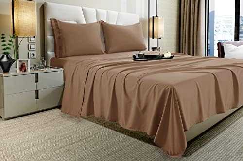 Vacco Queen Sheet Set - Luxury Hotel 1800 Series 4-Piece Bedding