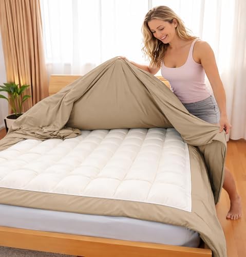 3 Sided Zipper Duvet Cover Set Microfiber 3PCS Queen Size Taupe