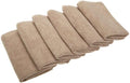 DII Taupe Microfiber Terry Cleaning Cloth, Pack of 6