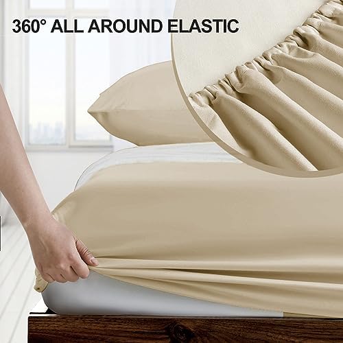 FreshCulture Twin Fitted Sheet - Hotel Quality - Ultra Soft &